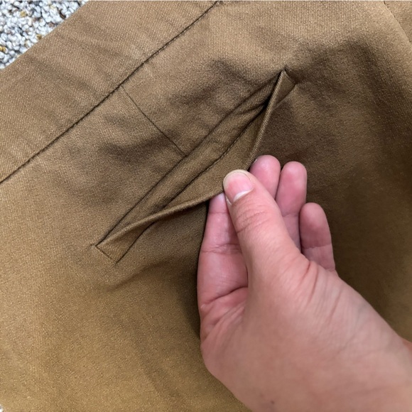 J.JILL Brown Premium BI-STRETCH Cotton Blend Capri Pants Size 14‎ - Picture 8 of 10